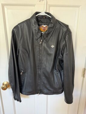 Harley-Davidson Black Leather Motorcycle Jacket